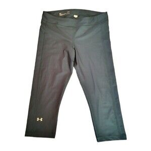 Under Armour Teal Green Heatgear Compression Capri Leggings Size Large